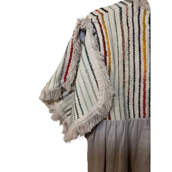 Altar'd State Womens Woven Boho Striped Blouse Top Size Large - Picture 3 of 6